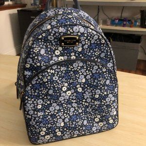 Michael Kors Mini Blue Floral Backpack